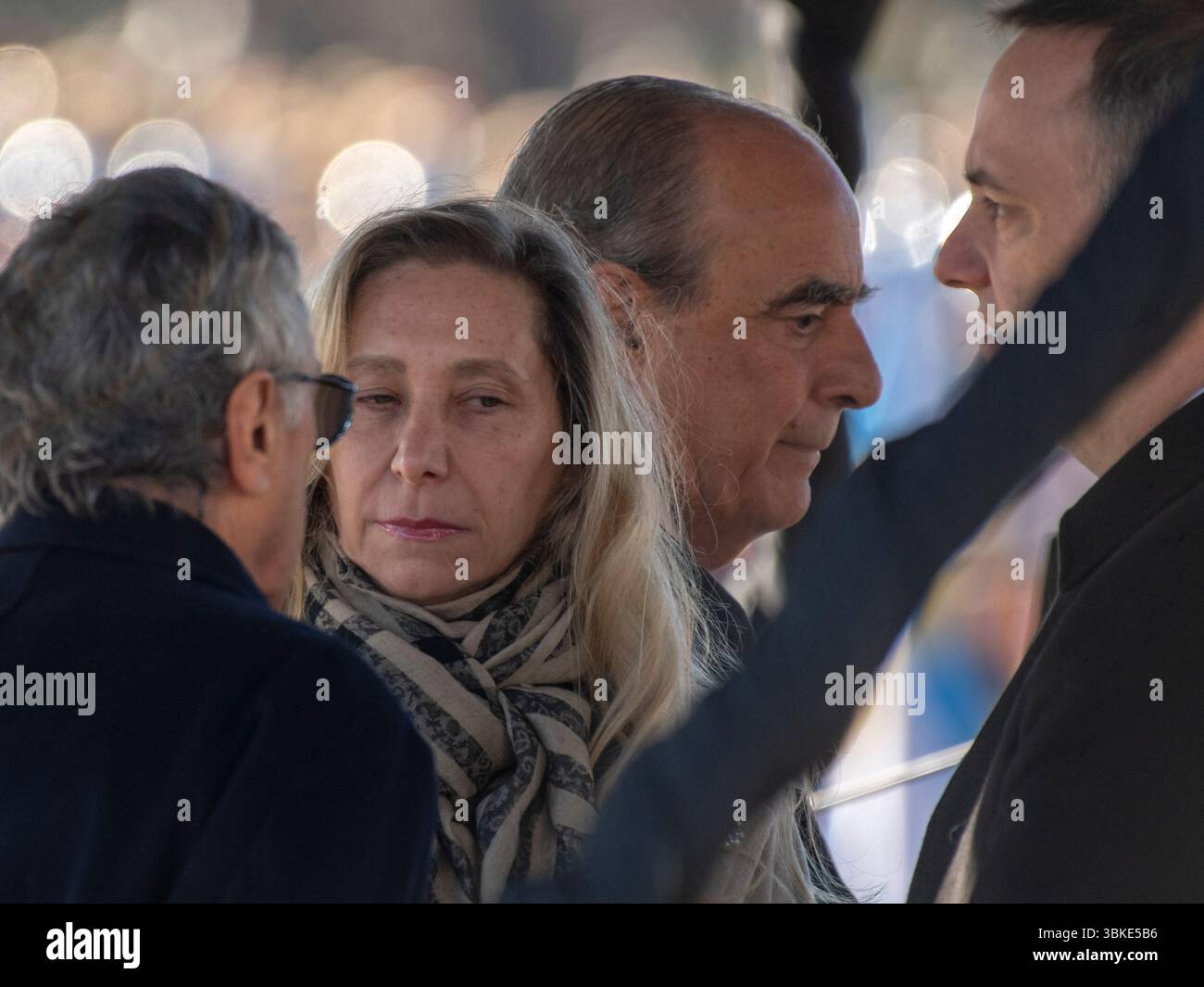 Ville de Buenos Aires, 20 juin 2025. Le président Javier Milei lors de la cérémonie du jour du drapeau. Terrain de polo dans la ville de Buenos Aires, Argentine. Crédit : Facundo Morales/ Banque D'Images
