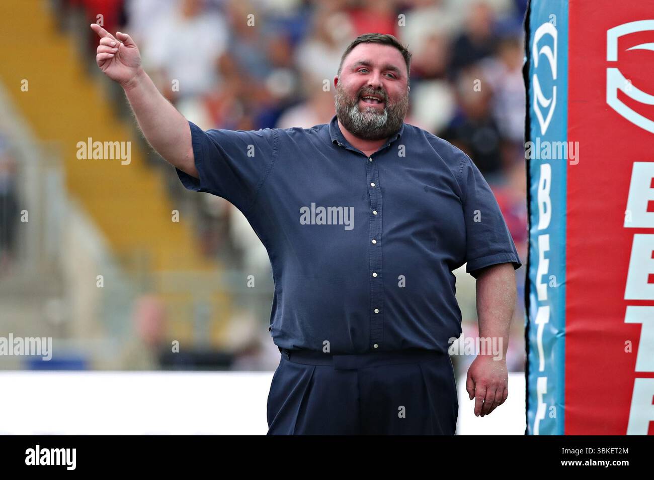 Le propriétaire de Wakefield, Matt Ellis avant le match de la 15e ronde de Betfred Super League Wakefield Trinity vs Wigan Warriors au DIY Kitchens Stadium, Wakefield, Royaume-Uni, 20 juin 2025 (photo Sam Eaden/News images) Banque D'Images