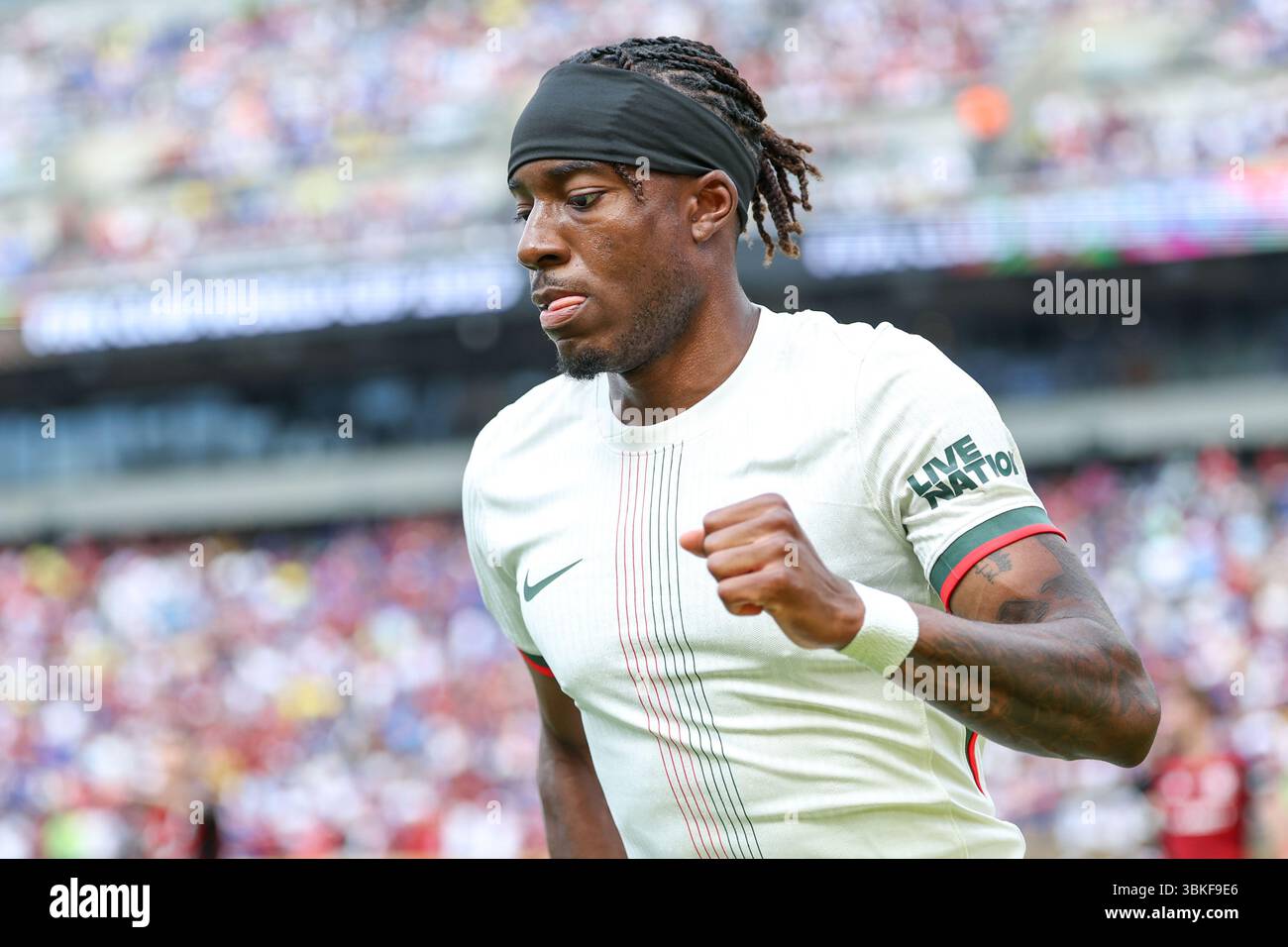 Philadelfia, États-Unis . 20 juin 2025. Noni Madueke de Chelsea lors du match de la Coupe du monde des clubs de la FIFA entre Flamengo et Chelsea au Lincoln Financial Field à Philadelphie, aux États-Unis, vendredi 20. Crédit : Brazil photo Press/Alamy Live News Banque D'Images