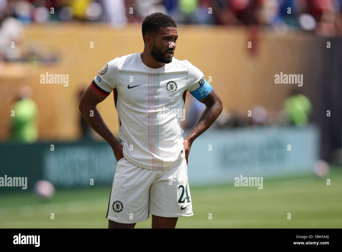 PHILADELPHIE, États-Unis - 20 juin 2025 : Reece James de Chelsea lors du match du Groupe d de la Coupe du monde des clubs de la FIFA entre CR Flamengo et Chelsea FC au Lincoln Financial Field (crédit : Craig Mercer/ Alamy Live News) Banque D'Images PHILADELPHIE, États-Unis - 20 juin 2025 : Reece James de Chelsea lors du match du Groupe d de la Coupe du monde des clubs de la FIFA entre CR Flamengo et Chelsea FC au Lincoln Financial Field (crédit : Craig Mercer/ Alamy Live News) Banque D'Images