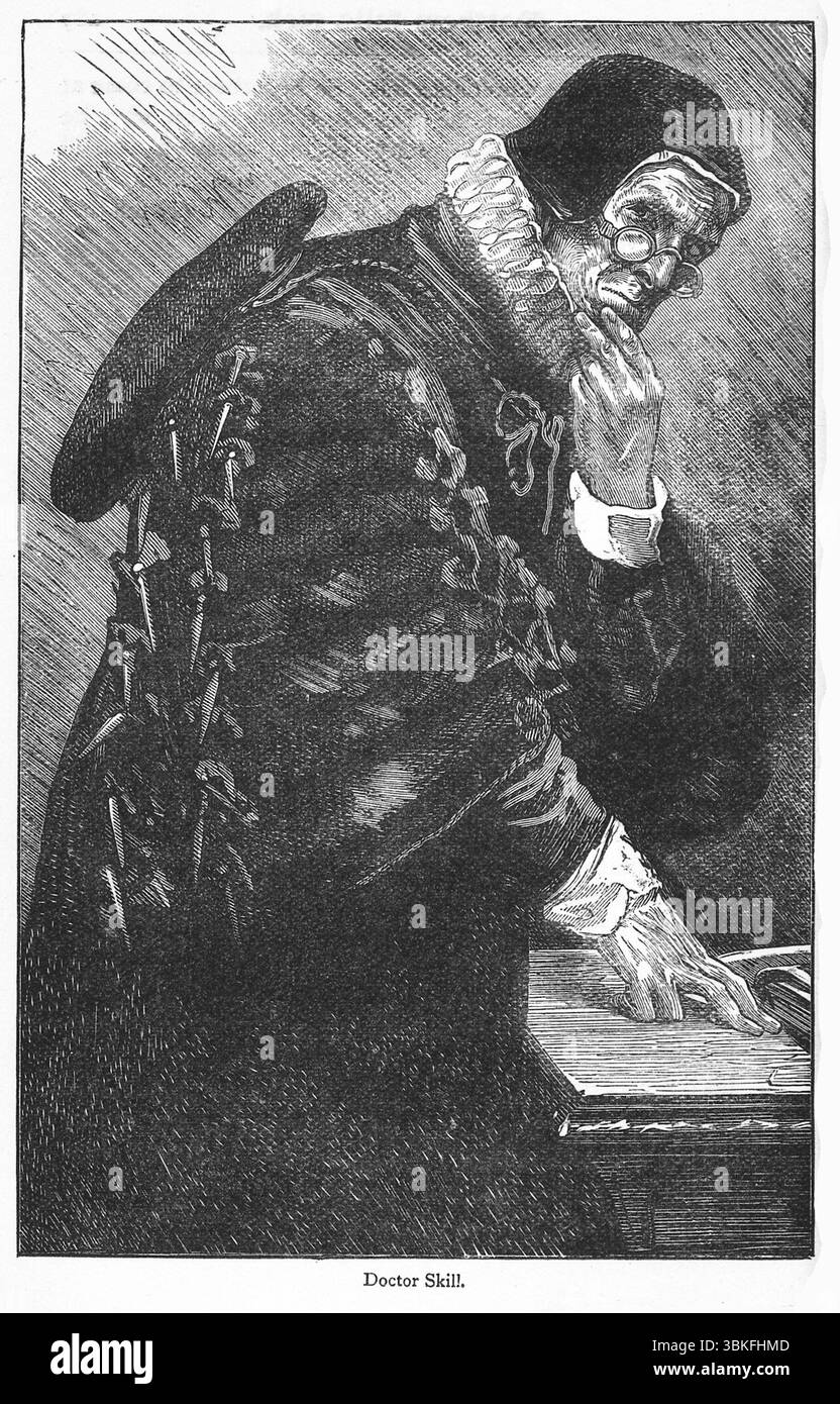 Gravure sur bois du Dr Skill du livre de John Bunyan The Pilgrim's Progress Banque D'Images