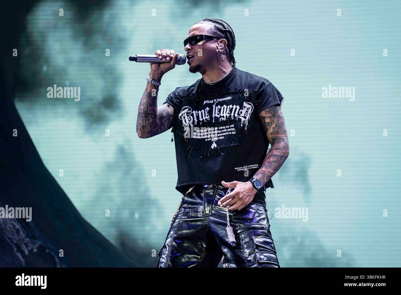 Ozuna in Concerto al Parco della Musica di Milano foto di Alessia Belotti par www.rockon.it crédit : Alessia Belotti/Alamy Live News Banque D'Images