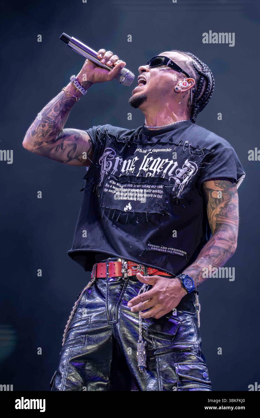Ozuna in Concerto al Parco della Musica di Milano foto di Alessia Belotti par www.rockon.it crédit : Alessia Belotti/Alamy Live News Banque D'Images