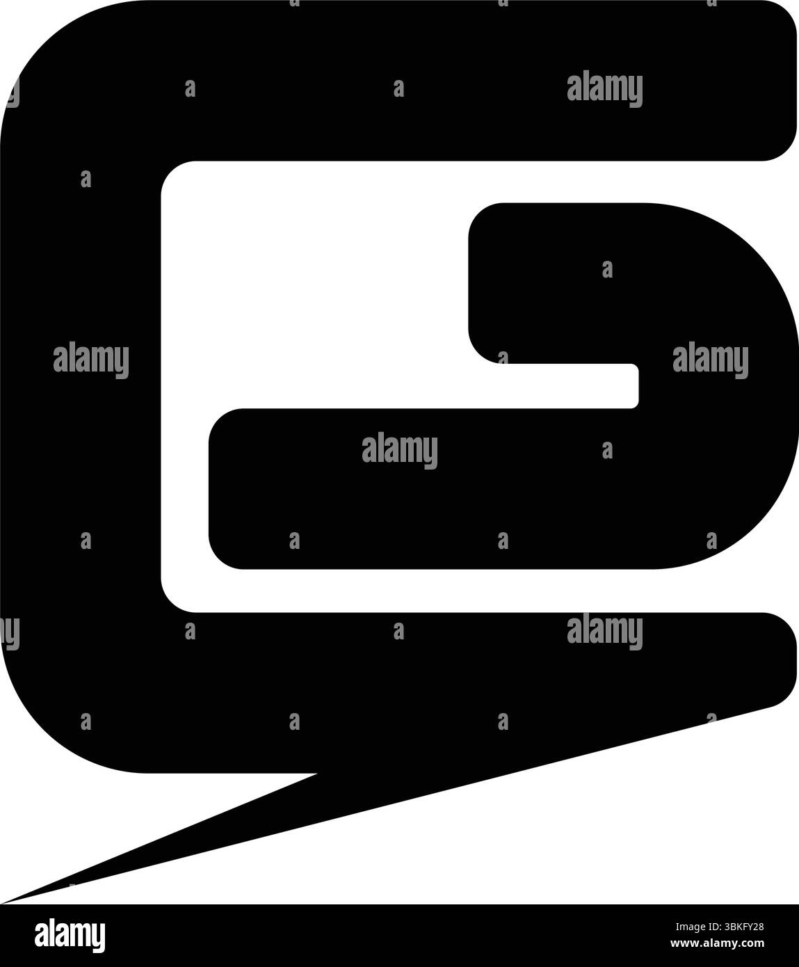 lettre e logo de puissance, conception d'illustration unique Illustration de Vecteur