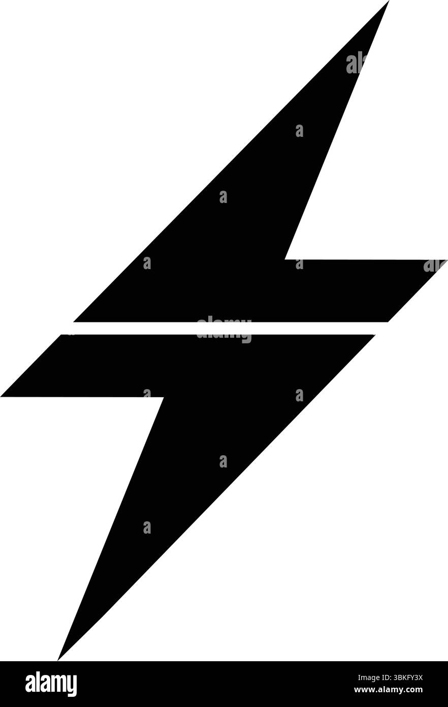 conception unique d'illustration de logo de puissance Illustration de Vecteur