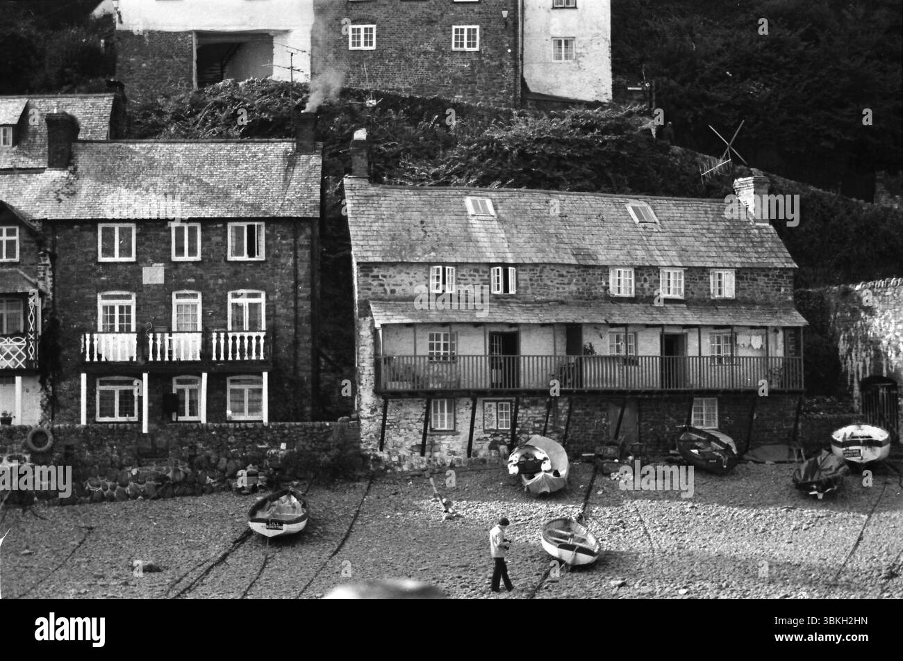 Clovelly, Devon, Angleterre, octobre 1977 Banque D'Images