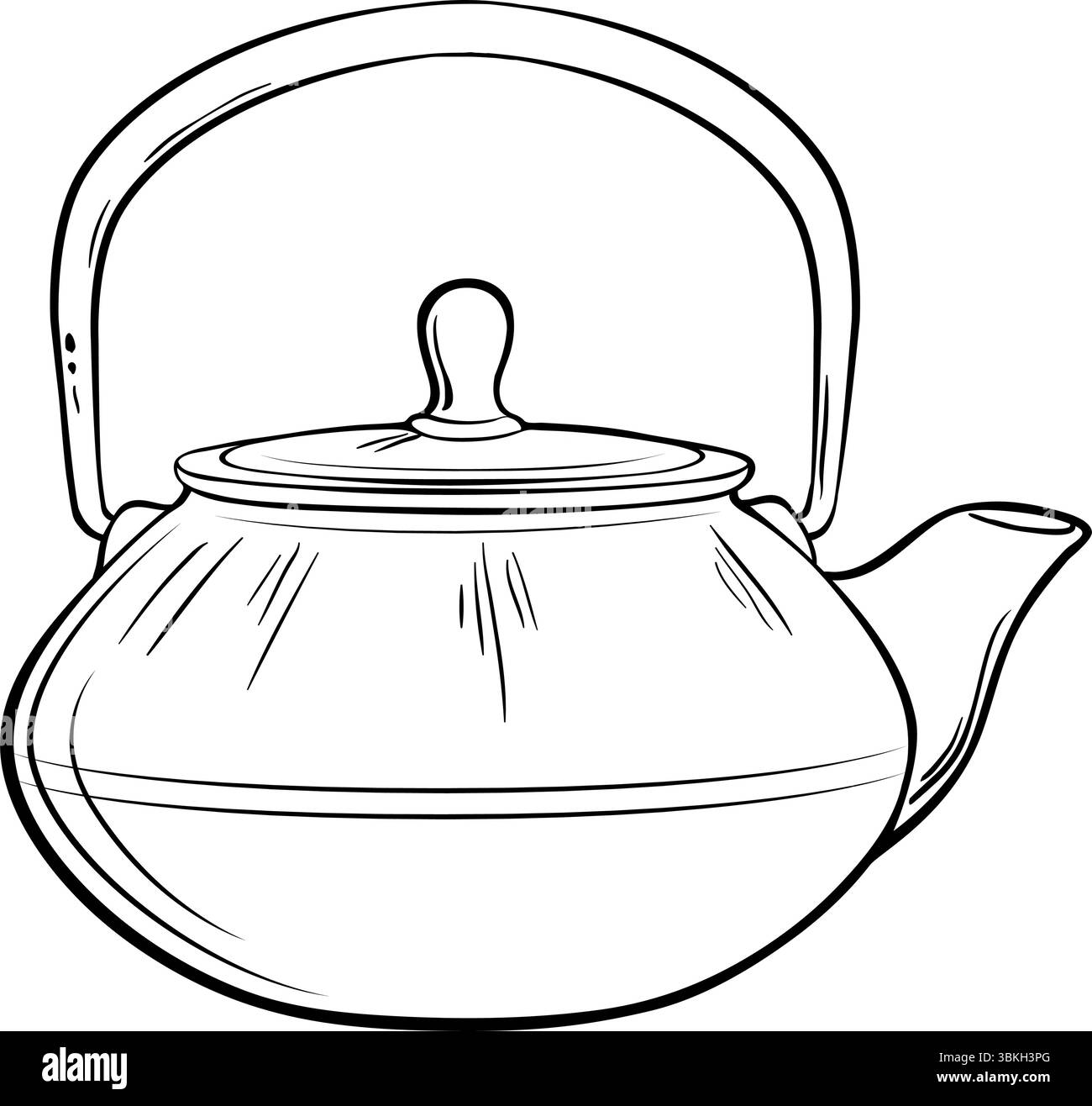 Théière vecteur isolé pour la conception et la décoration pour cafétéria, affiches, bannières, cartes. Tasse de boisson chaude réchauffant l'hiver. Aperçu de la boisson aromatisée Illus Illustration de Vecteur