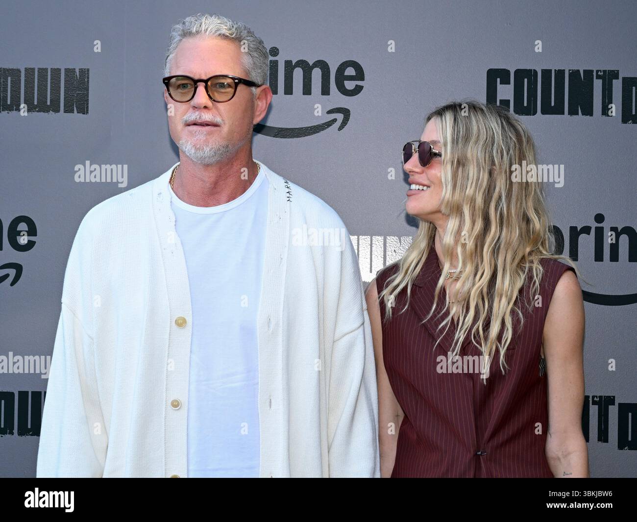18 juin 2025, Hollywood, Californie, États-Unis : Eric Dane et Janell Shirtcliffs assistent à la première à Los Angeles de « Countdown » de Prime Video (Credit image : © Billy Bennight/ZUMA Press Wire) USAGE ÉDITORIAL SEULEMENT ! Non destiné à UN USAGE commercial ! Banque D'Images