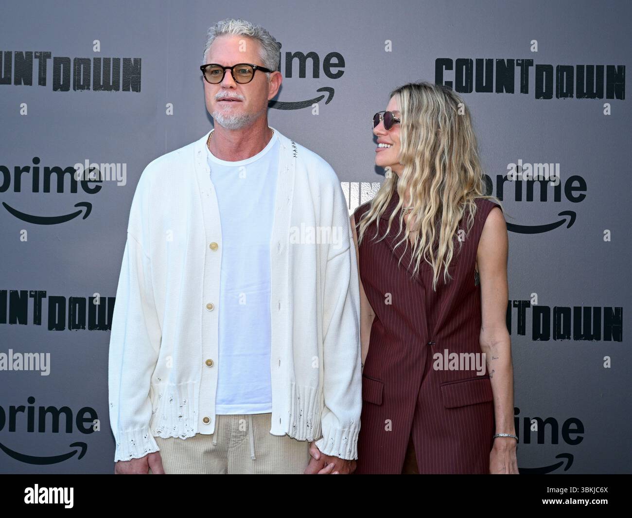 18 juin 2025, Hollywood, Californie, États-Unis : Eric Dane et Janell Shirtcliffs assistent à la première à Los Angeles de « Countdown » de Prime Video (Credit image : © Billy Bennight/ZUMA Press Wire) USAGE ÉDITORIAL SEULEMENT ! Non destiné à UN USAGE commercial ! Banque D'Images
