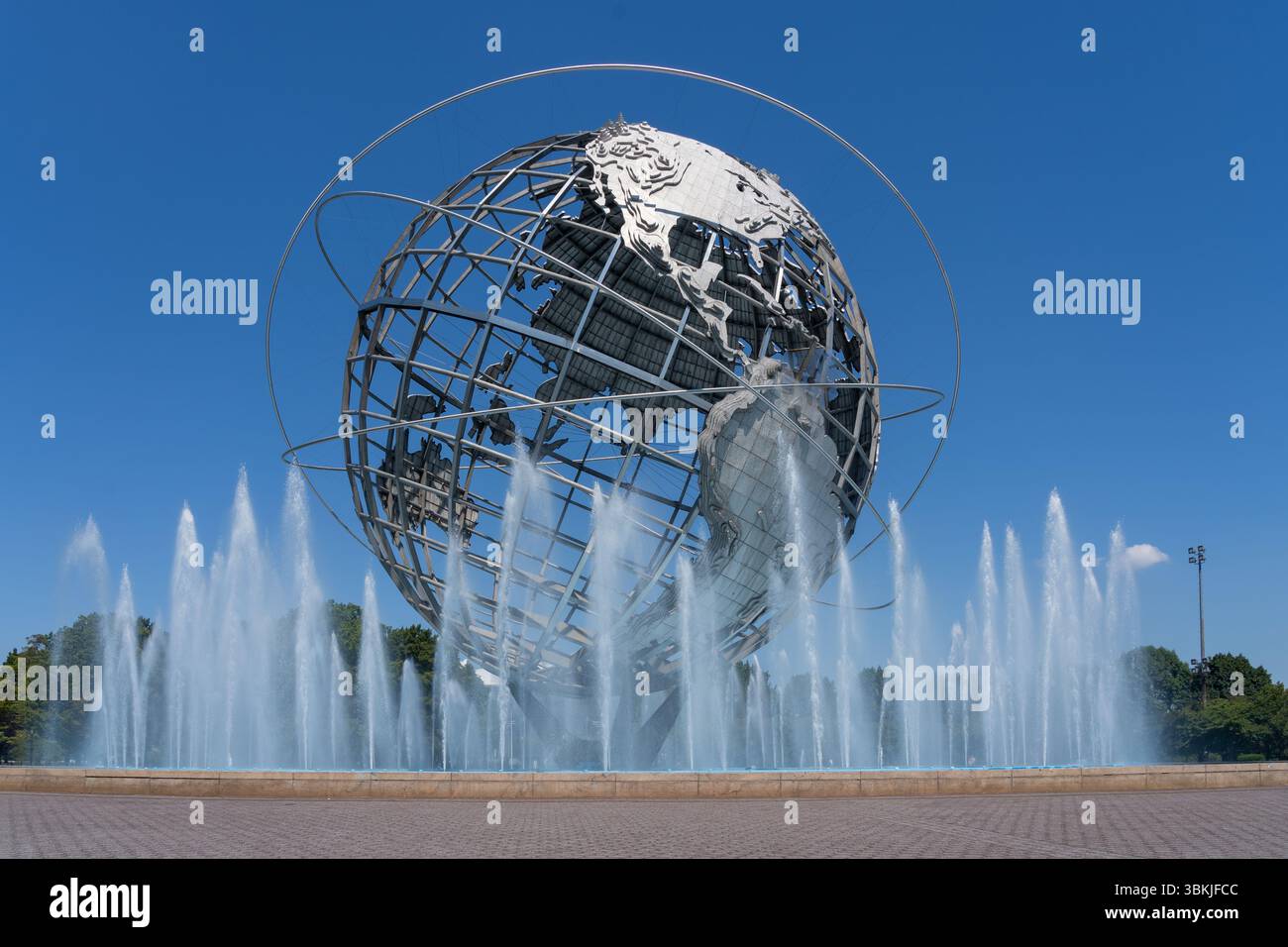 Unisphere dans Flushing Meadows–Corona Park à New York. Banque D'Images
