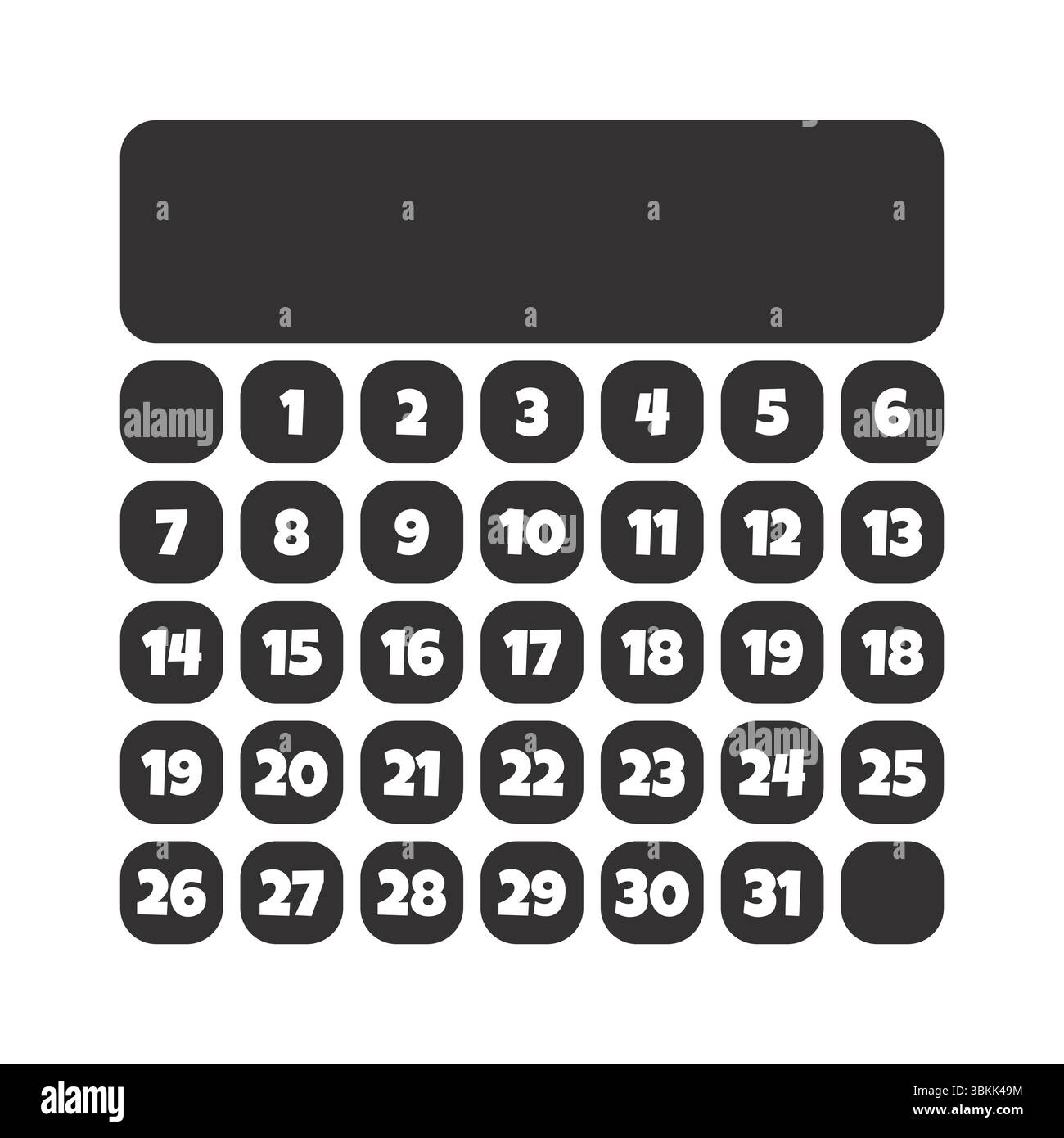 illustration vectorielle d'une icône de calendrier, de dates de conception, d'événements, de rendez-vous ou de rappels Illustration de Vecteur