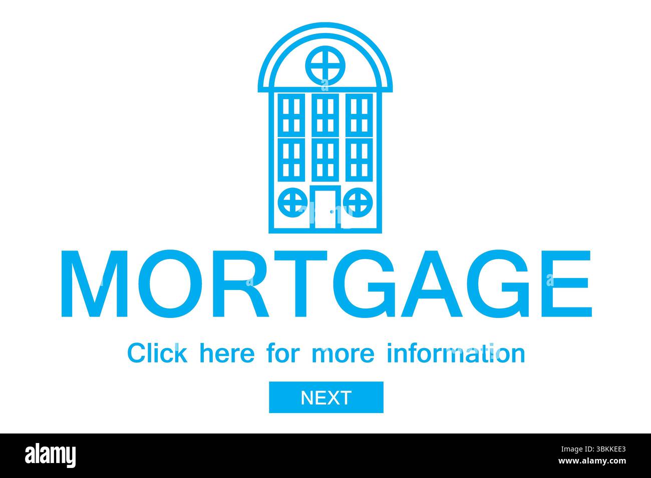 Image graphique d'ordinateur de l'icône avec le texte de prêt hypothécaire Banque D'Images Image graphique d'ordinateur de l'icône avec le texte de prêt hypothécaire Banque D'Images