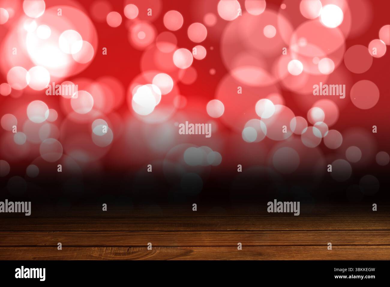 Design lumineux scintillant sur des planches Banque D'Images