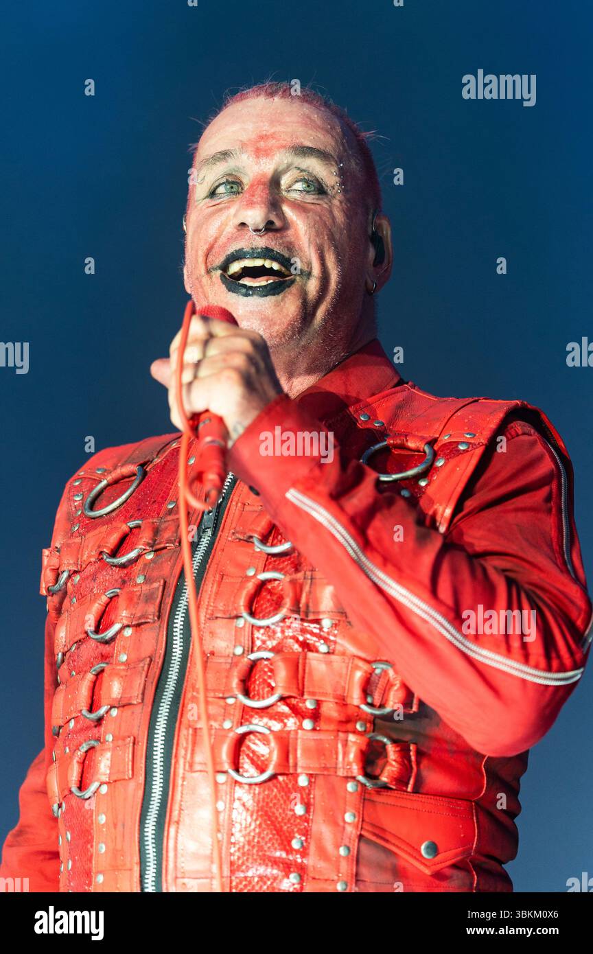 Till Lindemann live beim Metal Air 2025 Festival in der Almased Arena auf dem Albrecht-Thear-Gelände. Uelzen, 21.06.2025 Banque D'Images