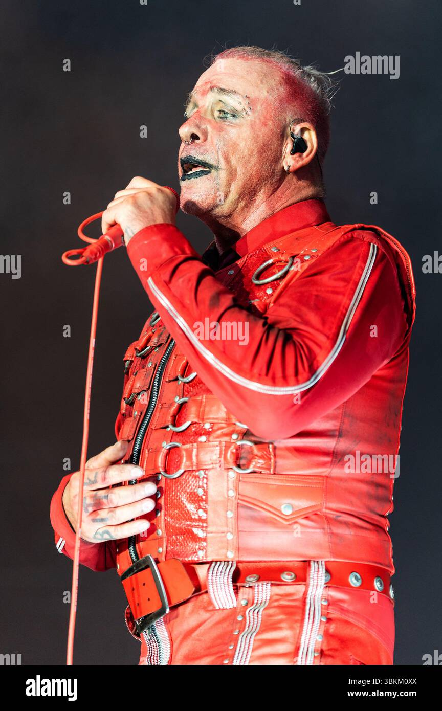 Till Lindemann live beim Metal Air 2025 Festival in der Almased Arena auf dem Albrecht-Thear-Gelände. Uelzen, 21.06.2025 Banque D'Images