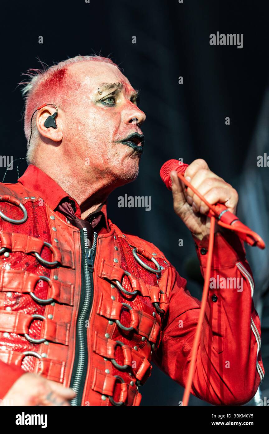 Till Lindemann live beim Metal Air 2025 Festival in der Almased Arena auf dem Albrecht-Thear-Gelände. Uelzen, 21.06.2025 Banque D'Images