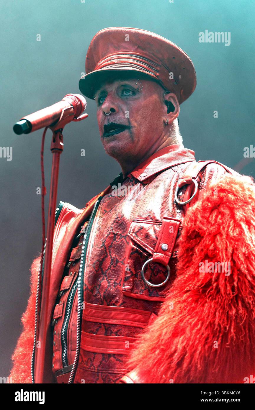 Till Lindemann live beim Metal Air 2025 Festival in der Almased Arena auf dem Albrecht-Thear-Gelände. Uelzen, 21.06.2025 Banque D'Images