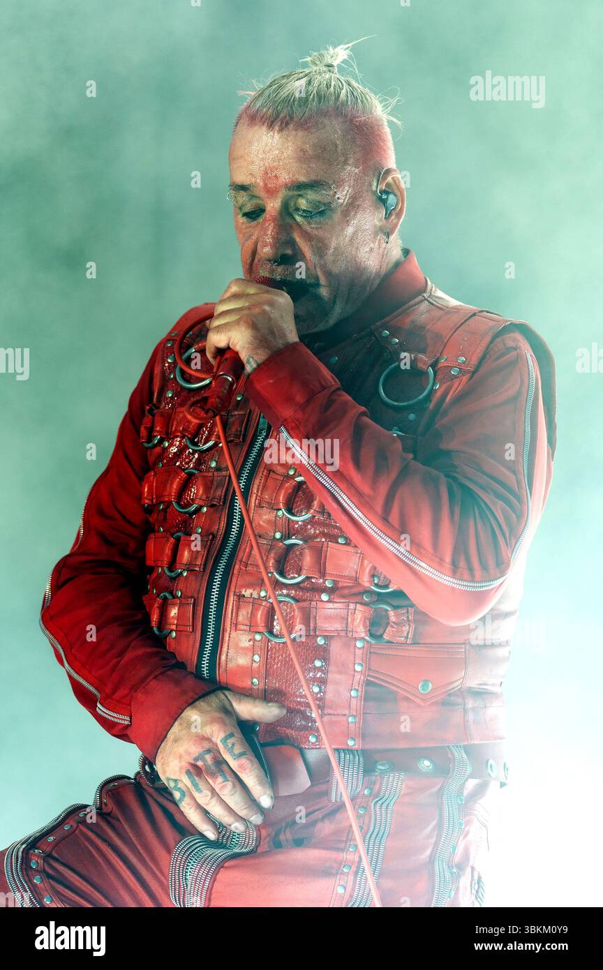 Till Lindemann live beim Metal Air 2025 Festival in der Almased Arena auf dem Albrecht-Thear-Gelände. Uelzen, 21.06.2025 Banque D'Images