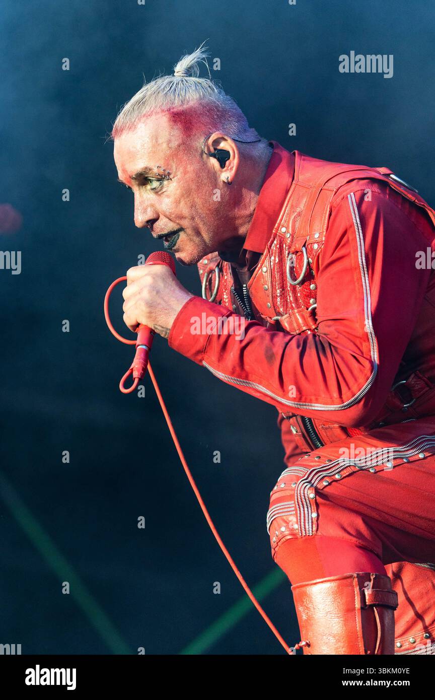 Till Lindemann live beim Metal Air 2025 Festival in der Almased Arena auf dem Albrecht-Thear-Gelände. Uelzen, 21.06.2025 Banque D'Images