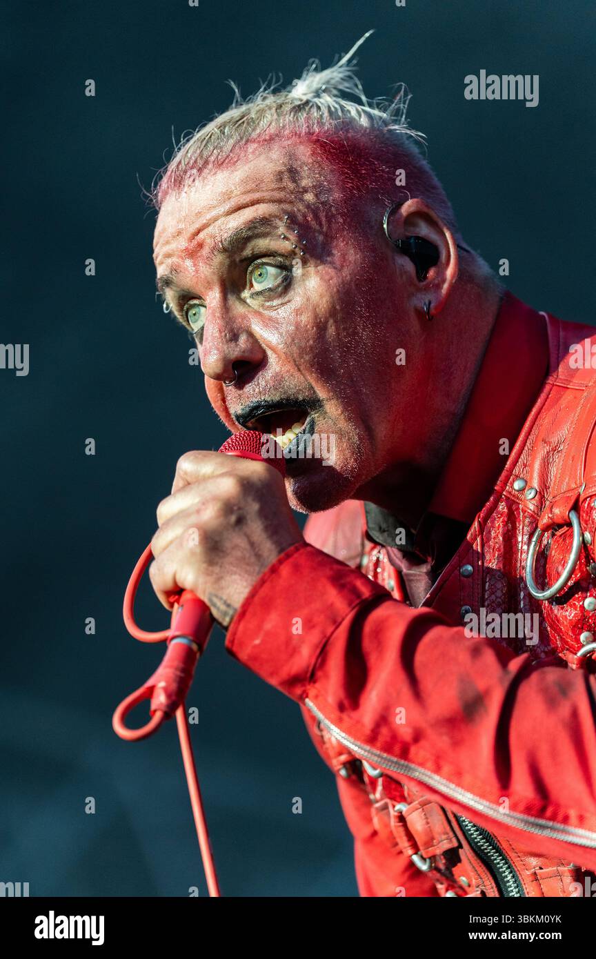 Till Lindemann live beim Metal Air 2025 Festival in der Almased Arena auf dem Albrecht-Thear-Gelände. Uelzen, 21.06.2025 Banque D'Images