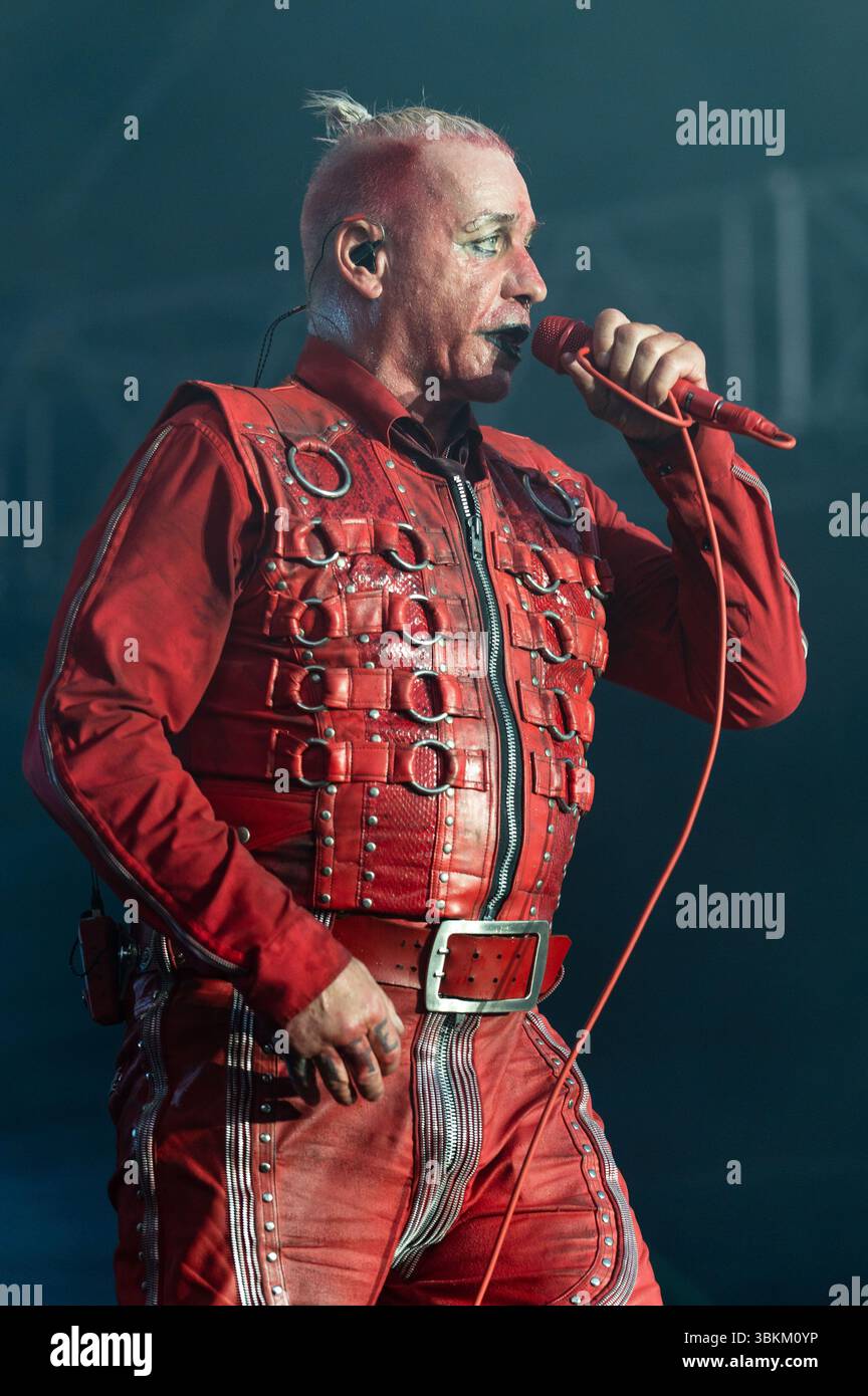 Till Lindemann live beim Metal Air 2025 Festival in der Almased Arena auf dem Albrecht-Thear-Gelände. Uelzen, 21.06.2025 Banque D'Images