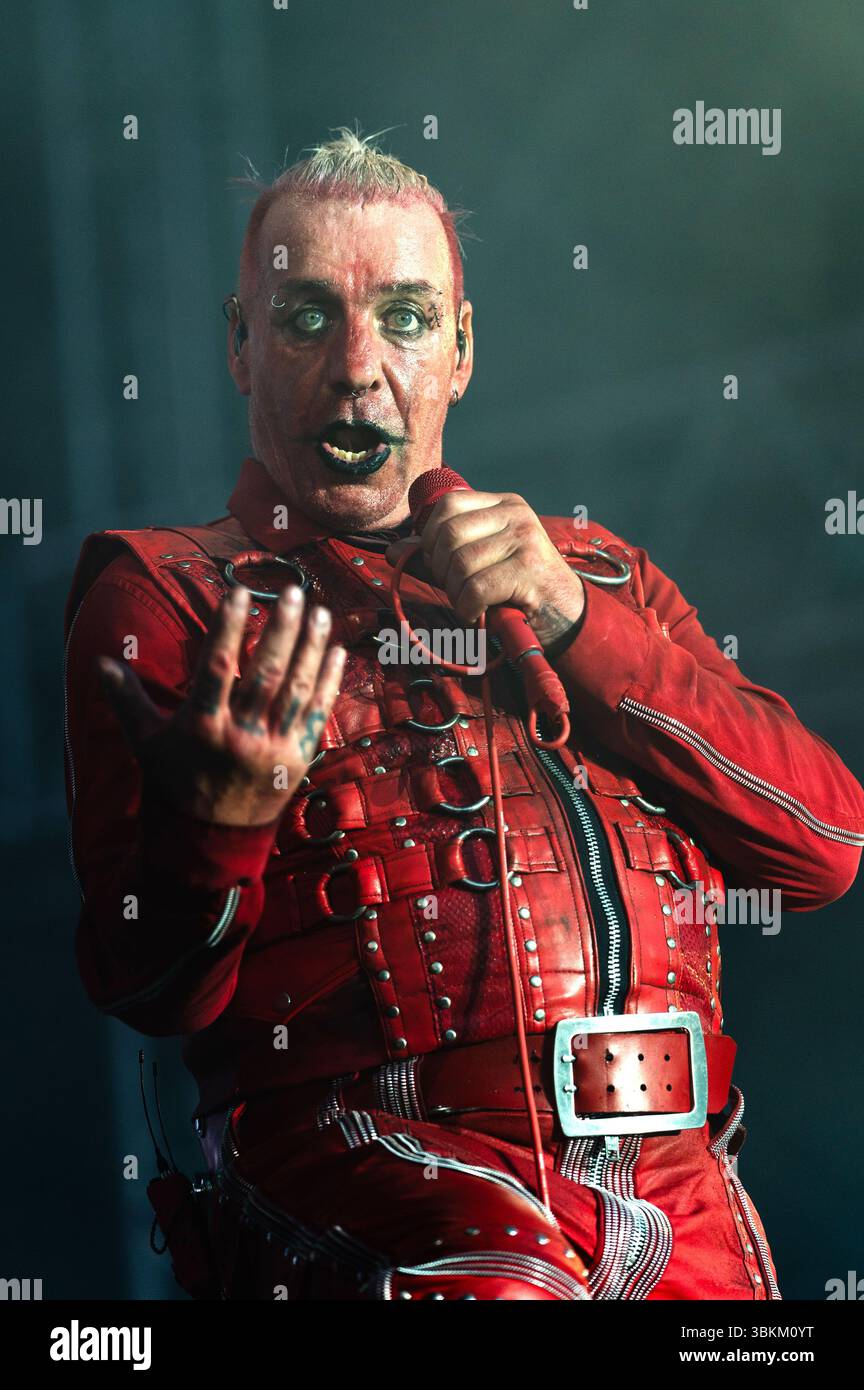 Till Lindemann live beim Metal Air 2025 Festival in der Almased Arena auf dem Albrecht-Thear-Gelände. Uelzen, 21.06.2025 Banque D'Images