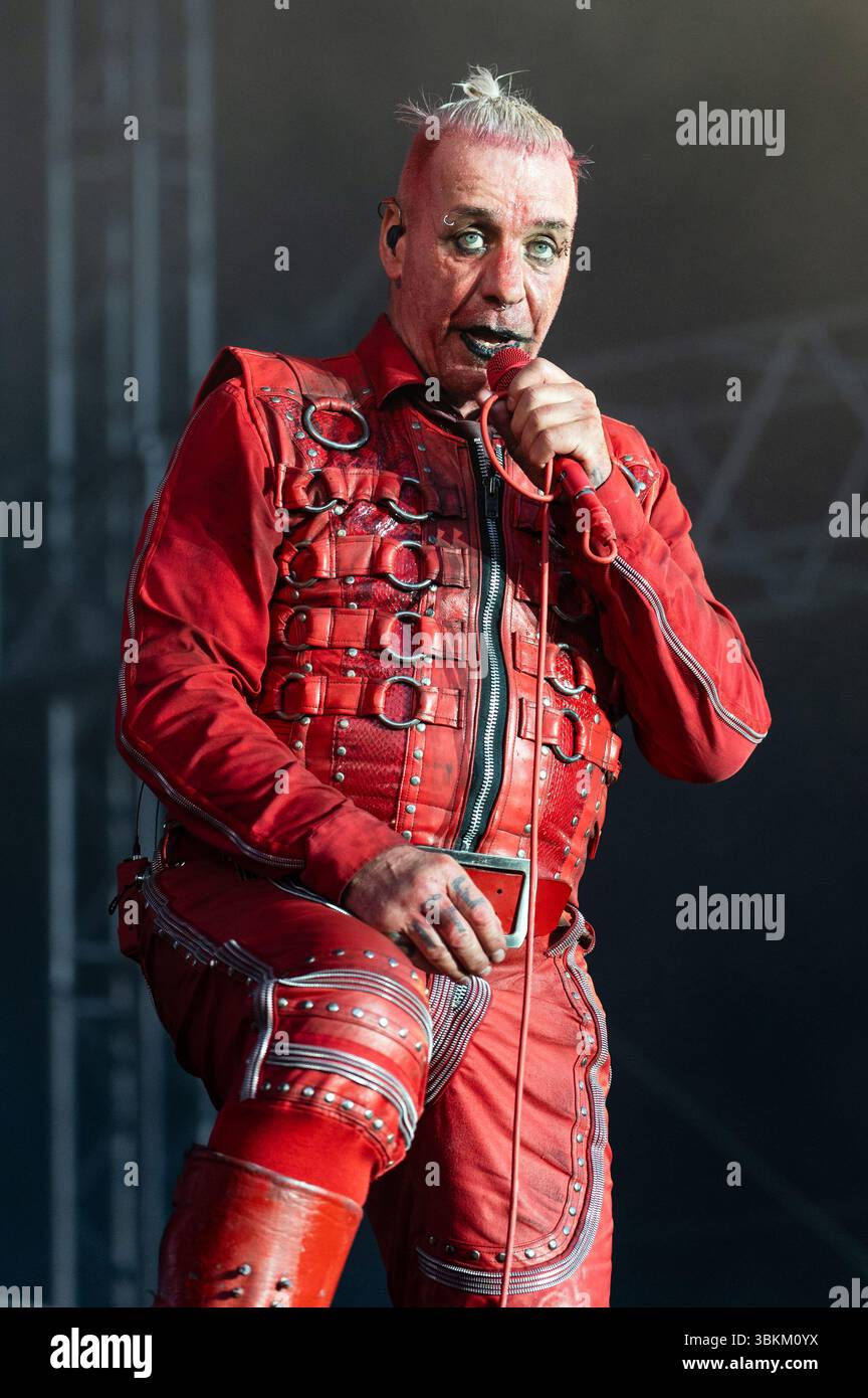 Till Lindemann live beim Metal Air 2025 Festival in der Almased Arena auf dem Albrecht-Thear-Gelände. Uelzen, 21.06.2025 Banque D'Images