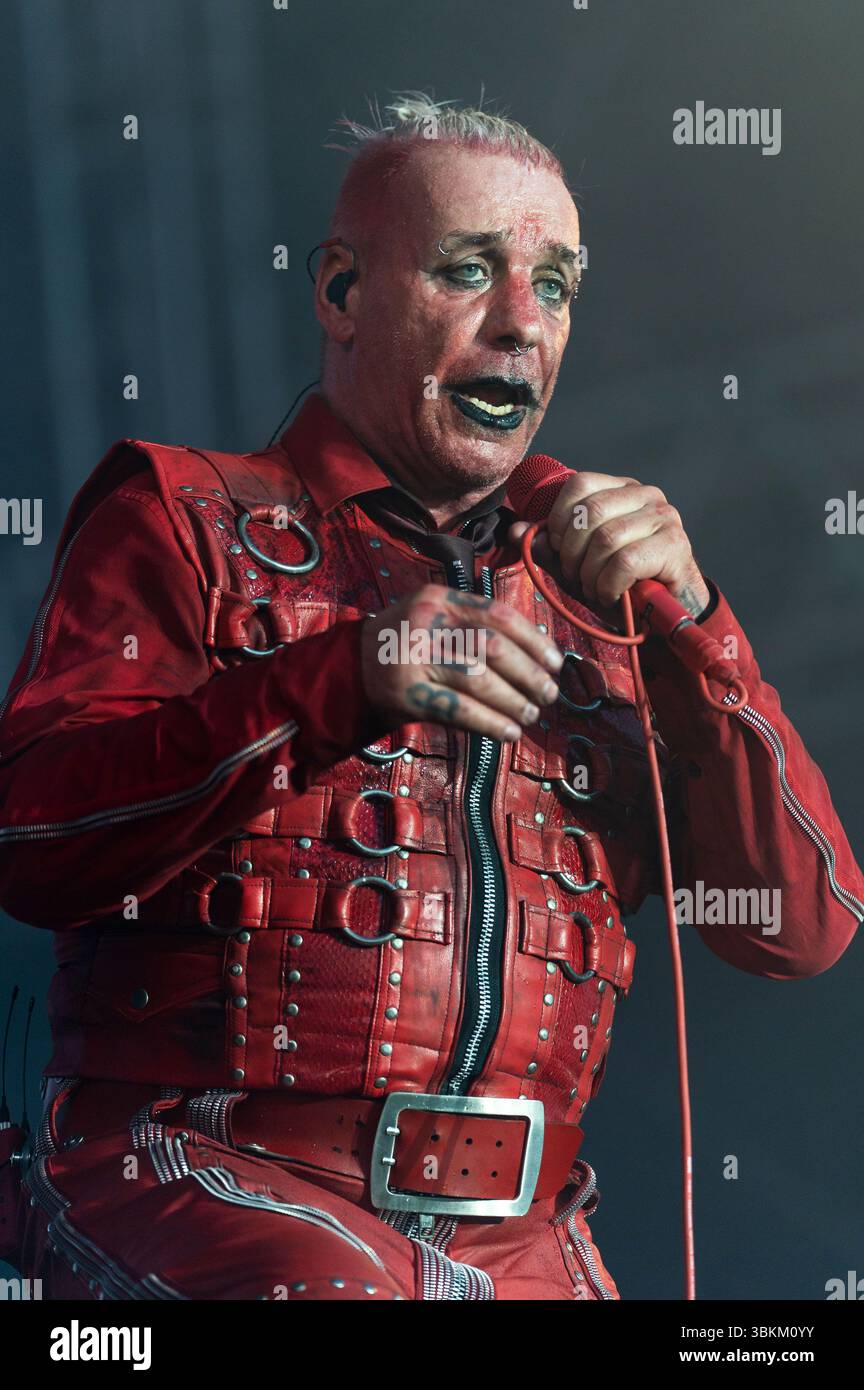 Till Lindemann live beim Metal Air 2025 Festival in der Almased Arena auf dem Albrecht-Thear-Gelände. Uelzen, 21.06.2025 Banque D'Images