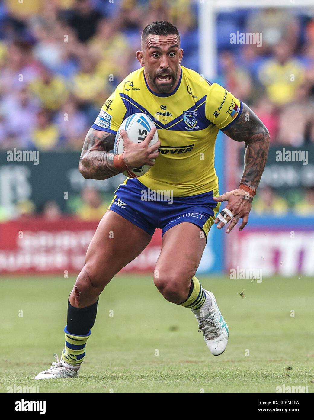 Paul Vaughan de Warrington Wolves lors de la 15e ronde de Betfred Super League match Warrington Wolves vs Huddersfield Giants au stade Halliwell Jones, Warrington, Royaume-Uni, 21 juin 2025 (photo par Alfie Cosgrove/News images) Banque D'Images