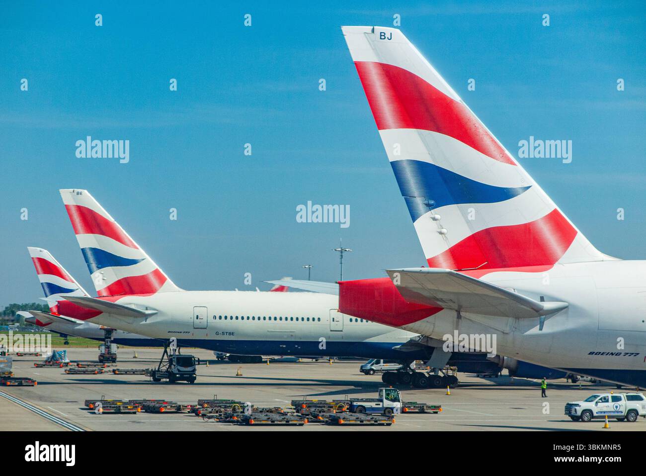 Les avions de British Airways à l'aéroport d'Heathrow Banque D'Images