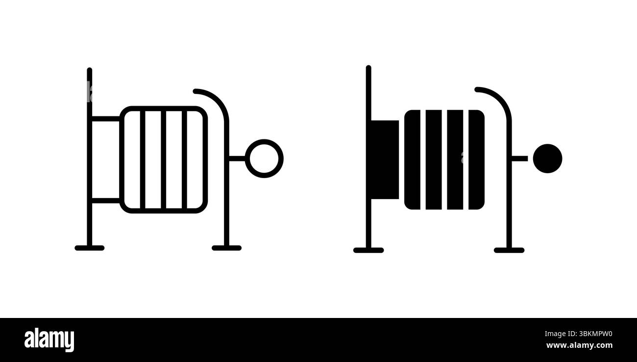 Icône classique de porte de stylo de cheval représentant la ferme, le ranch, et les thèmes équestres. Idéal pour l'agriculture, les soins des animaux et les conceptions rurales. Illustration de Vecteur