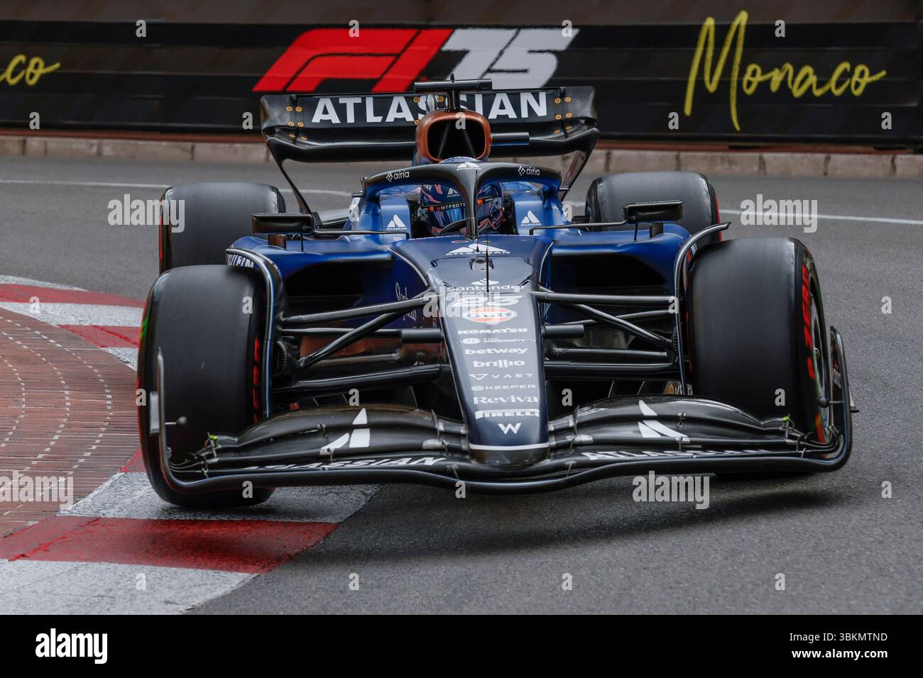 Monaco, 23 mai 2025. Formule 1 Tag Heuer Grand Prix de Monaco 2025. Photo : #23 Alex Albon (THA) d'Atlassian Williams Racing en FW47 © Piotr Zajac/Alamy Live News Banque D'Images