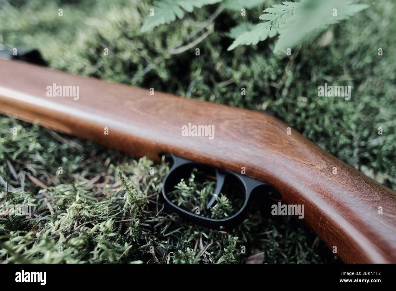 Pistolet déclencheur cible gros plan sport tireur sportif tireur hobby défense arme à feu munitions protection balles chasse fusil à air silencieux Banque D'Images