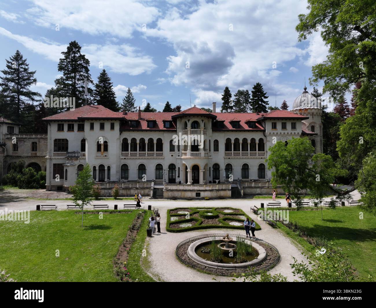 Palais Vrana à Sofia, ancienne résidence du roi bulgare Banque D'Images