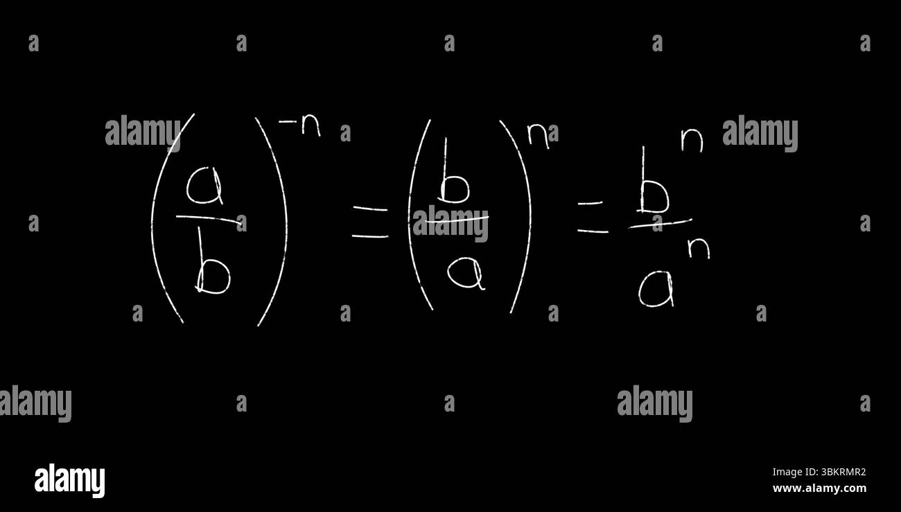 Equation mathématique sur tableau noir Banque D'Images