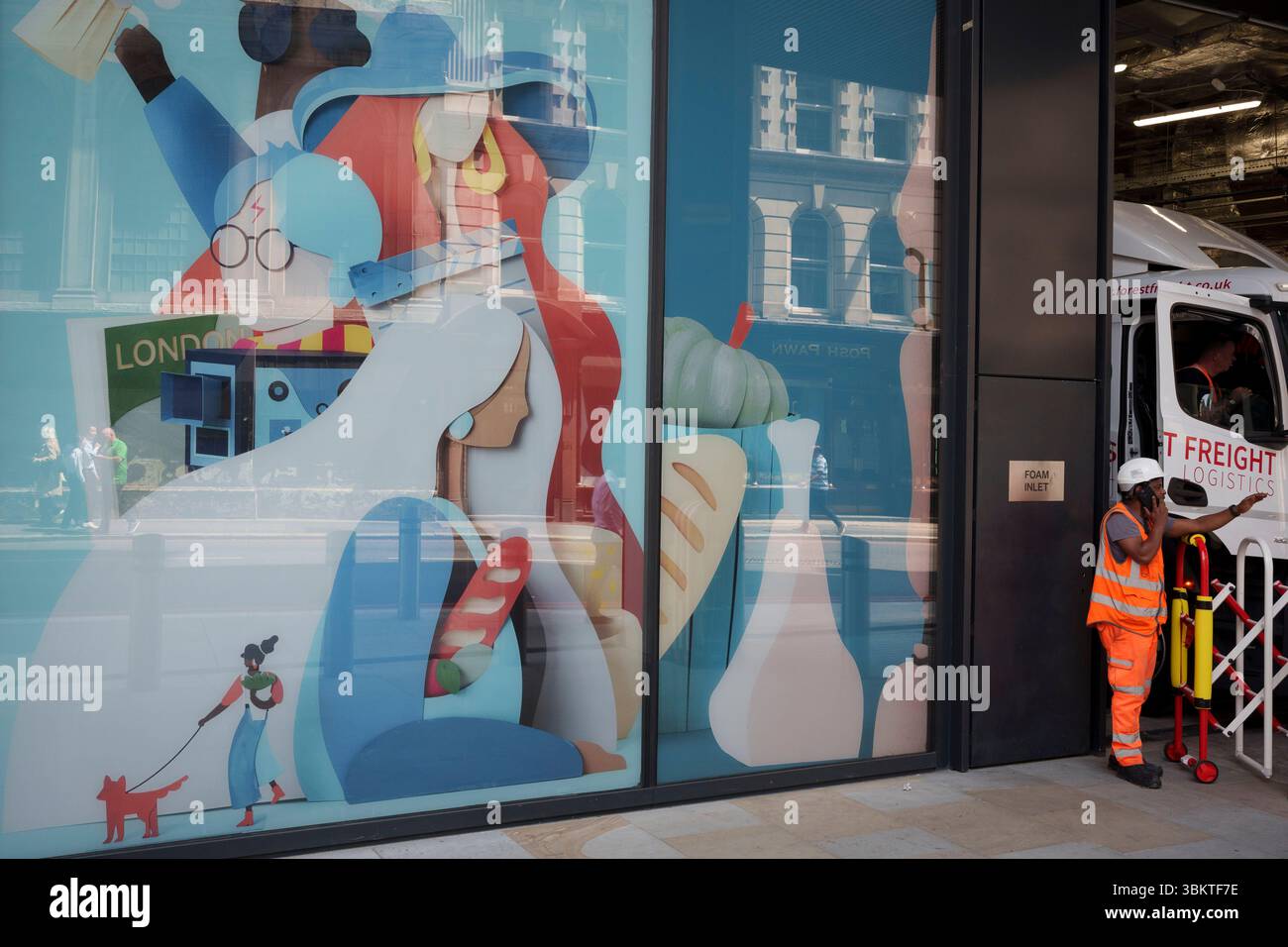 Un nouveau développement à l'angle de leadenhall et Bishpsgate dans la City de Londres, le quartier financier de la capitale, le 20 juin 2025, à Londres, en Angleterre. Banque D'Images