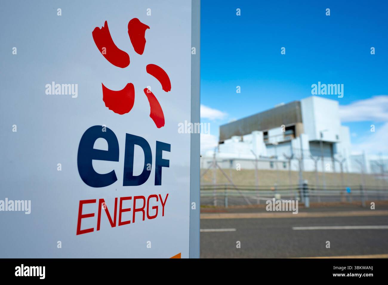 Vue de la centrale nucléaire EDF Torness à Dunbar East Lothian, Écosse, Royaume-Uni Banque D'Images