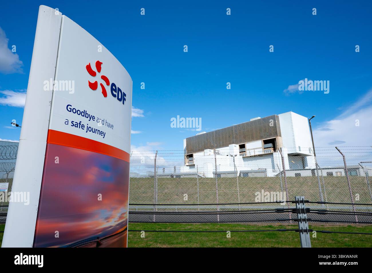 Vue de la centrale nucléaire EDF Torness à Dunbar East Lothian, Écosse, Royaume-Uni Banque D'Images