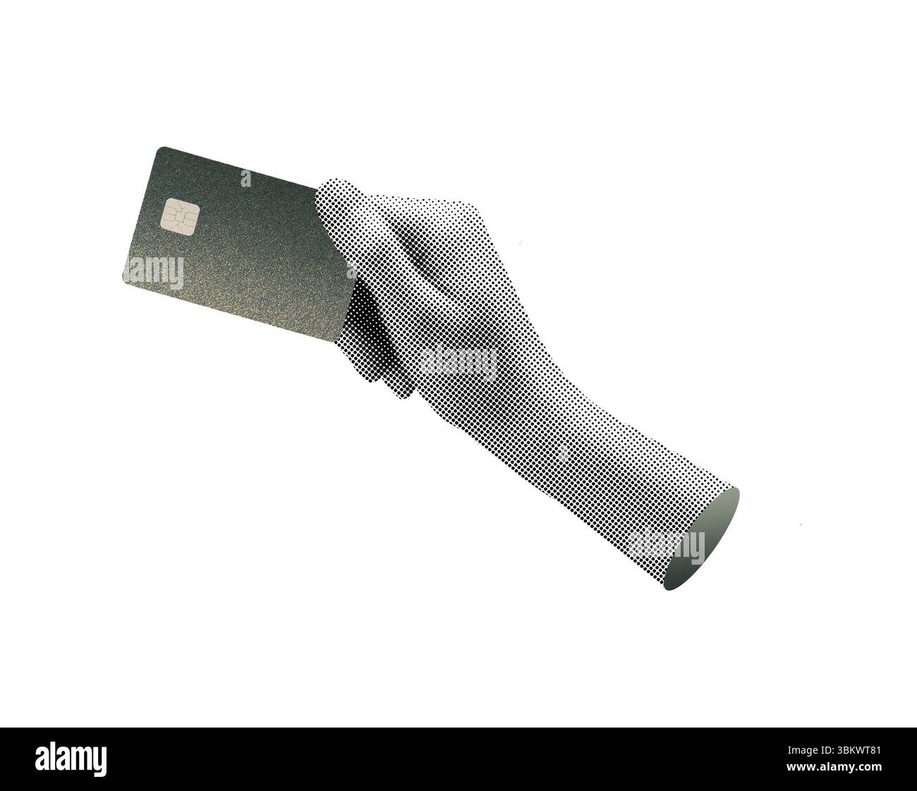 Carte bancaire tenue en main, montrant les caractéristiques de crédit. Symbolisant le paiement moderne, le commerce en ligne et les transactions électroniques. Technologie intelligente, transfert, Banque D'Images