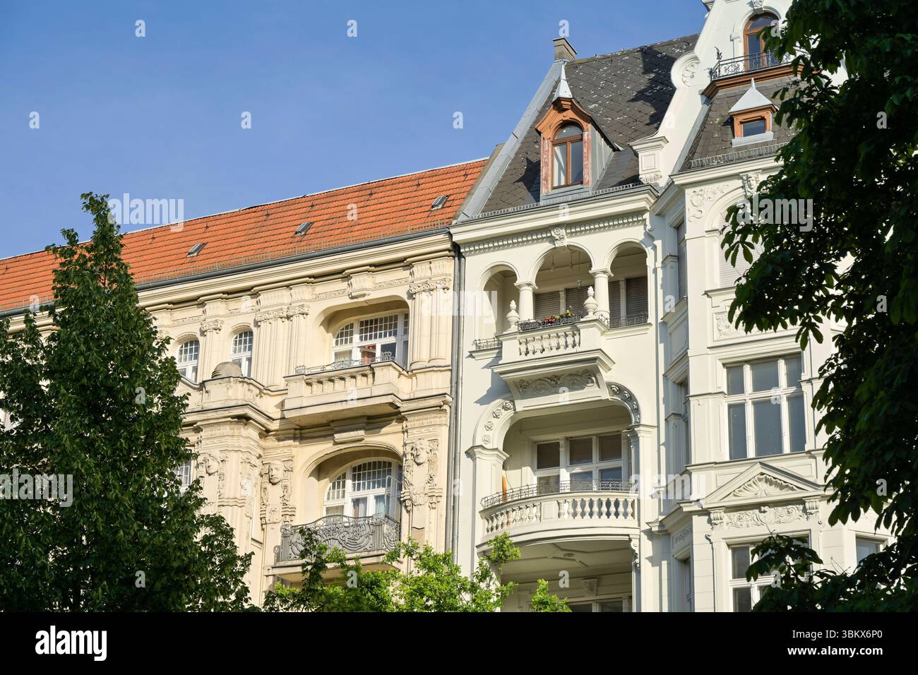 Altbauten, Hauptstraße, Schöneberg, Bezirk Tempelhof-Schöneberg, Berlin, Deutschland *** bâtiments anciens, Hauptstraße, Schöneberg, quartier Tempelhof Schöneberg, Berlin, Allemagne Banque D'Images