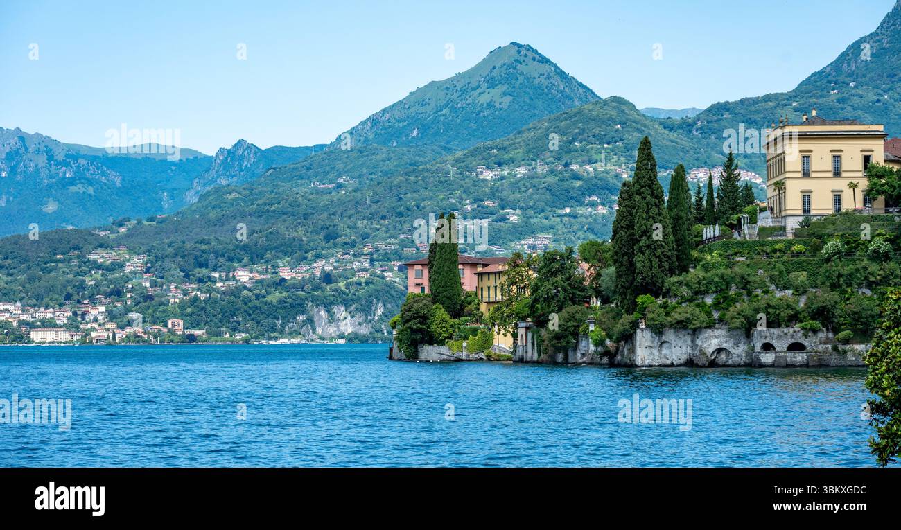 Villa Monastero sur le lac de Côme, Lombardie, Italie Banque D'Images