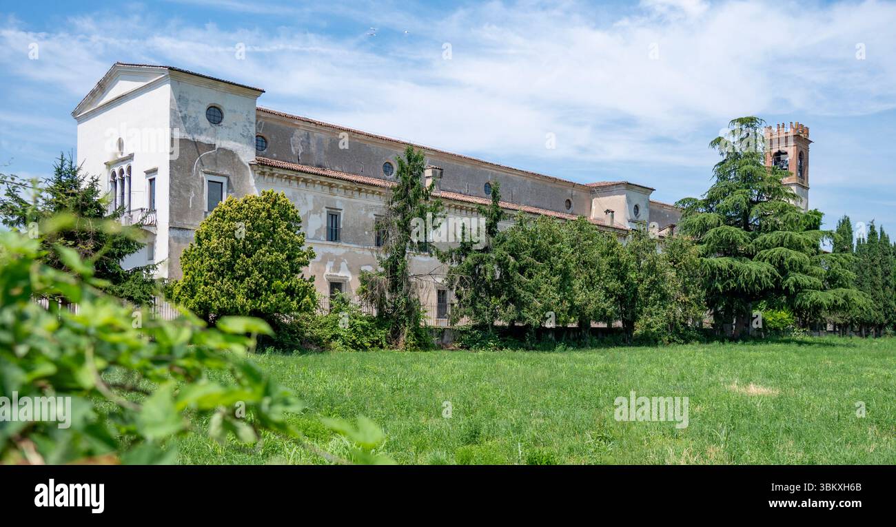 Abbaye Saint-Nicolas Olivetana, Brognolo, Lombardie, Italie Banque D'Images