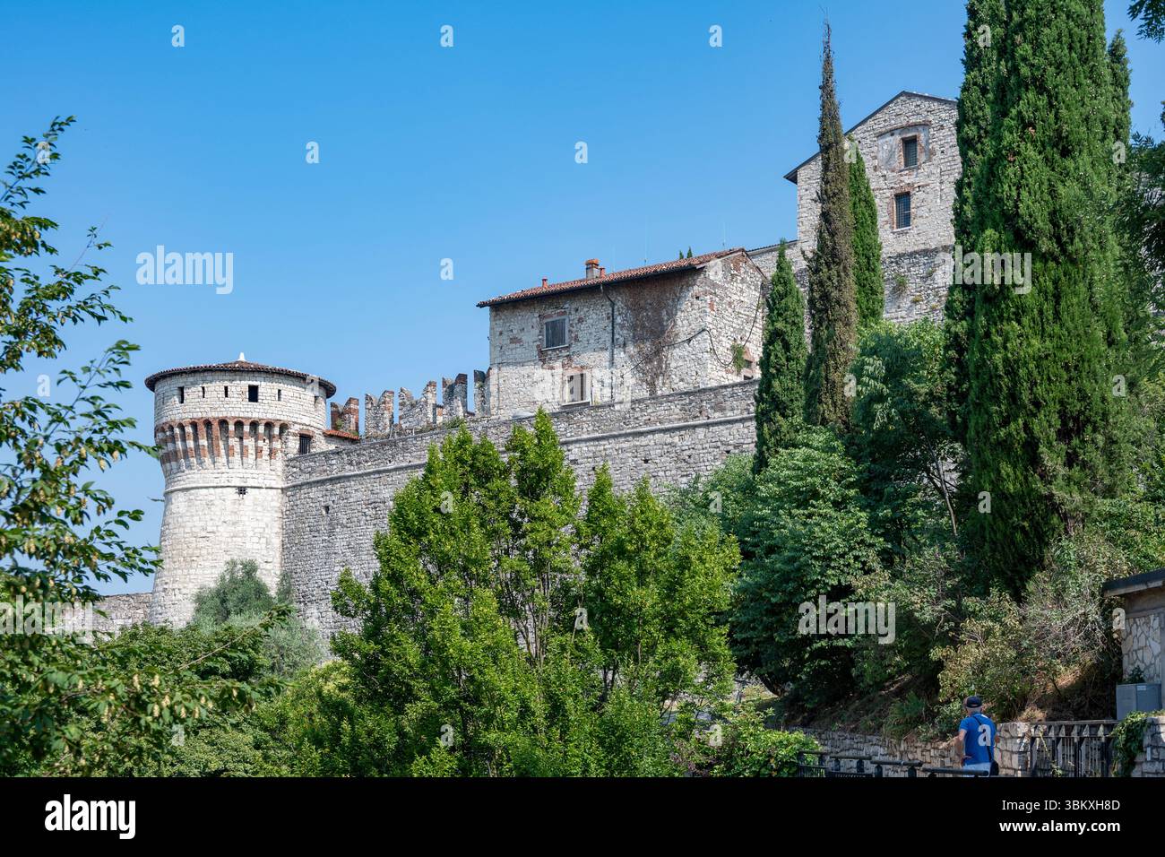Le Castello, Brescia, Lombardie, Italie Banque D'Images