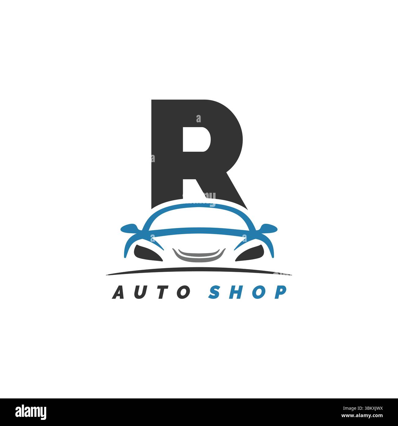 Lettre R logo mécanicien automatique avec conception de voiture. Alphabet R icône de style de voiture automobile Illustration de Vecteur Lettre R logo mécanicien automatique avec conception de voiture. Alphabet R icône de style de voiture automobile Illustration de Vecteur