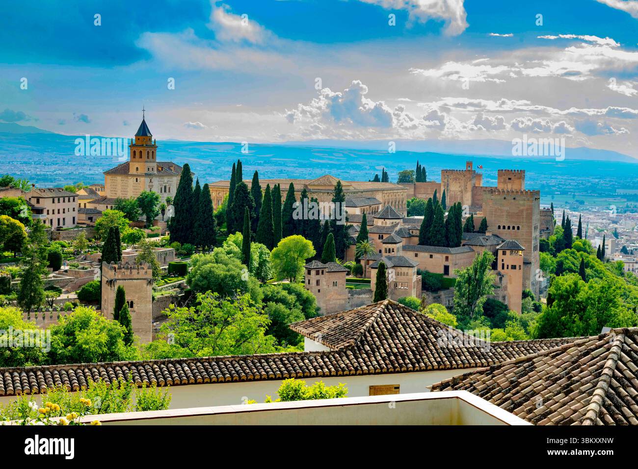 La Alhambra, Granada, Andalousie, Espagne Banque D'Images