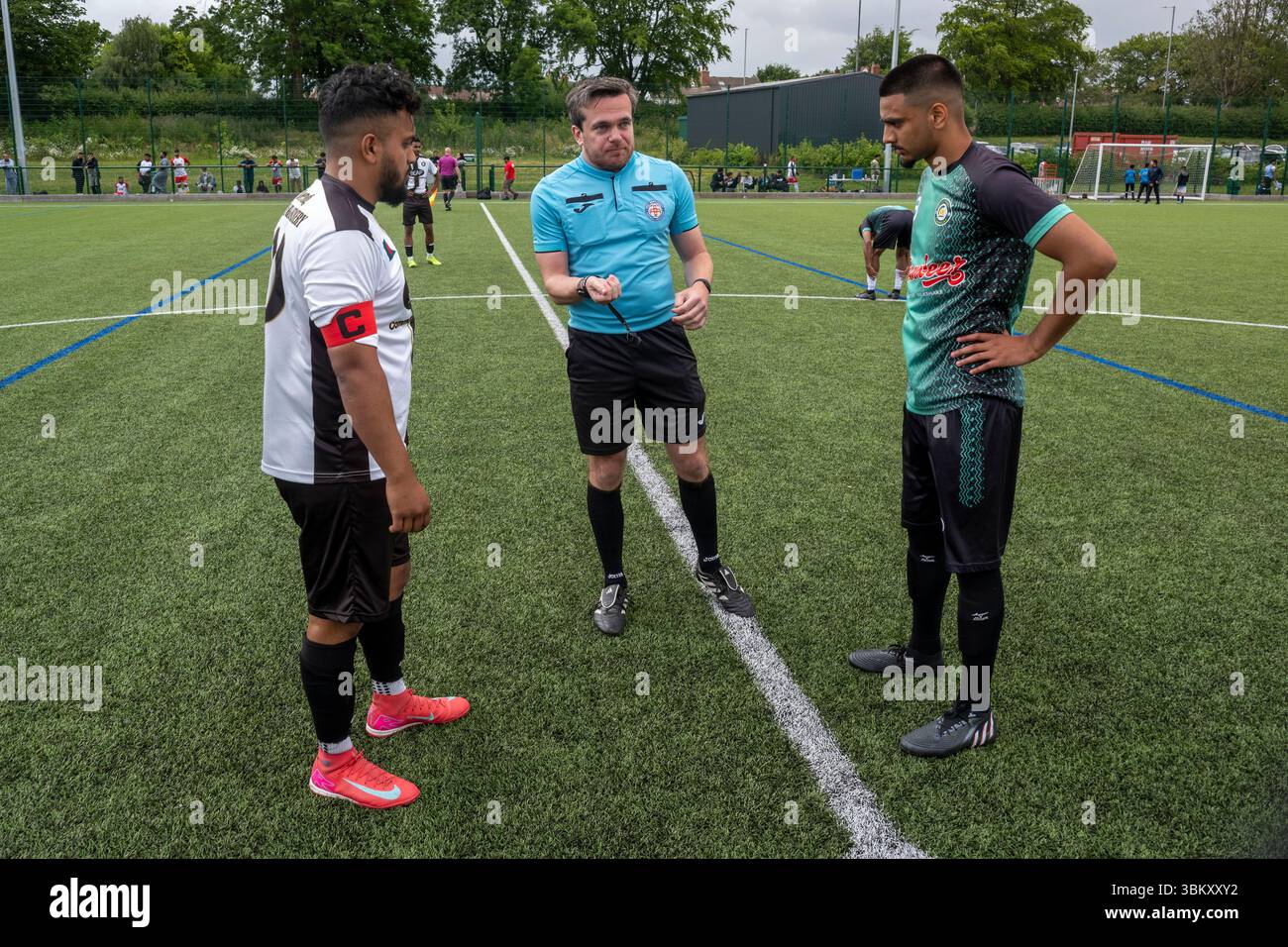 Bodington Football Hub, Leeds BEAP Charity Football match, University of, Bodington Football Hub, Otley Rd, Adel, Leeds LS16 8GY Banque D'Images