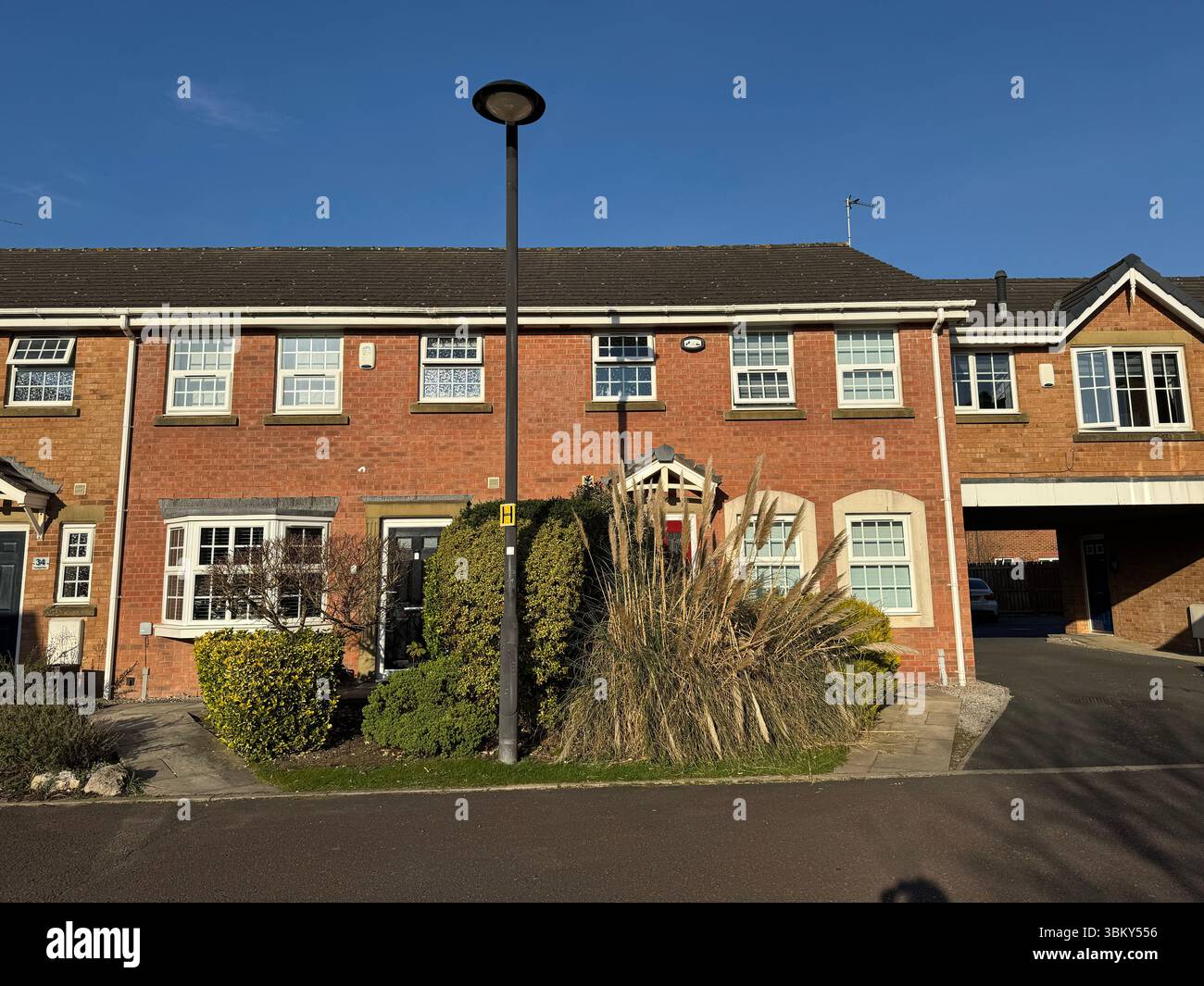 Maisons en terrasse à Burnham place, The Quays, Lytham St Annes, Lancashire, Angleterre, ROYAUME-UNI Banque D'Images