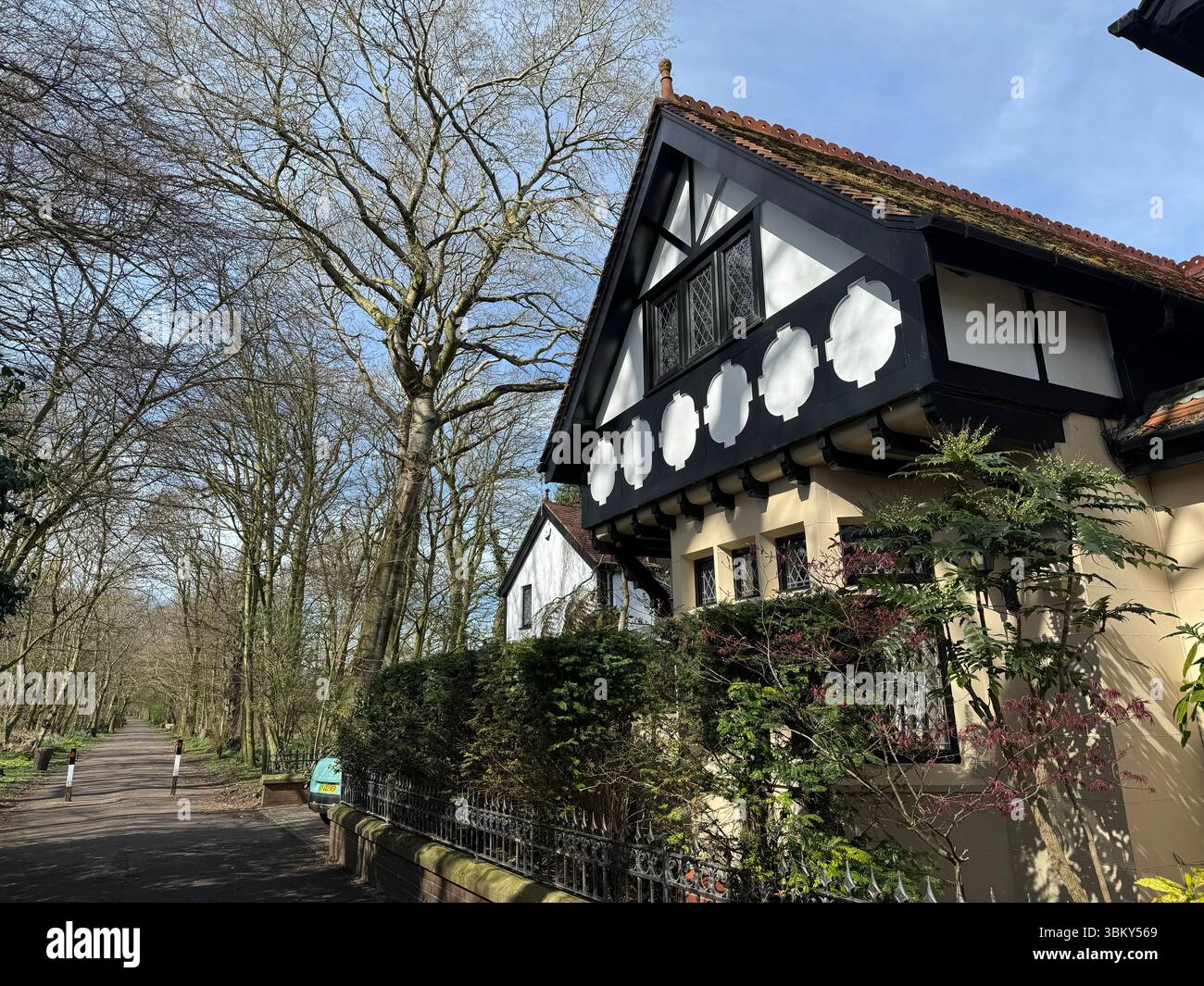 Green Drive Woodland, Lytham St Annes, Lancashire, Angleterre, Royaume-Uni Banque D'Images