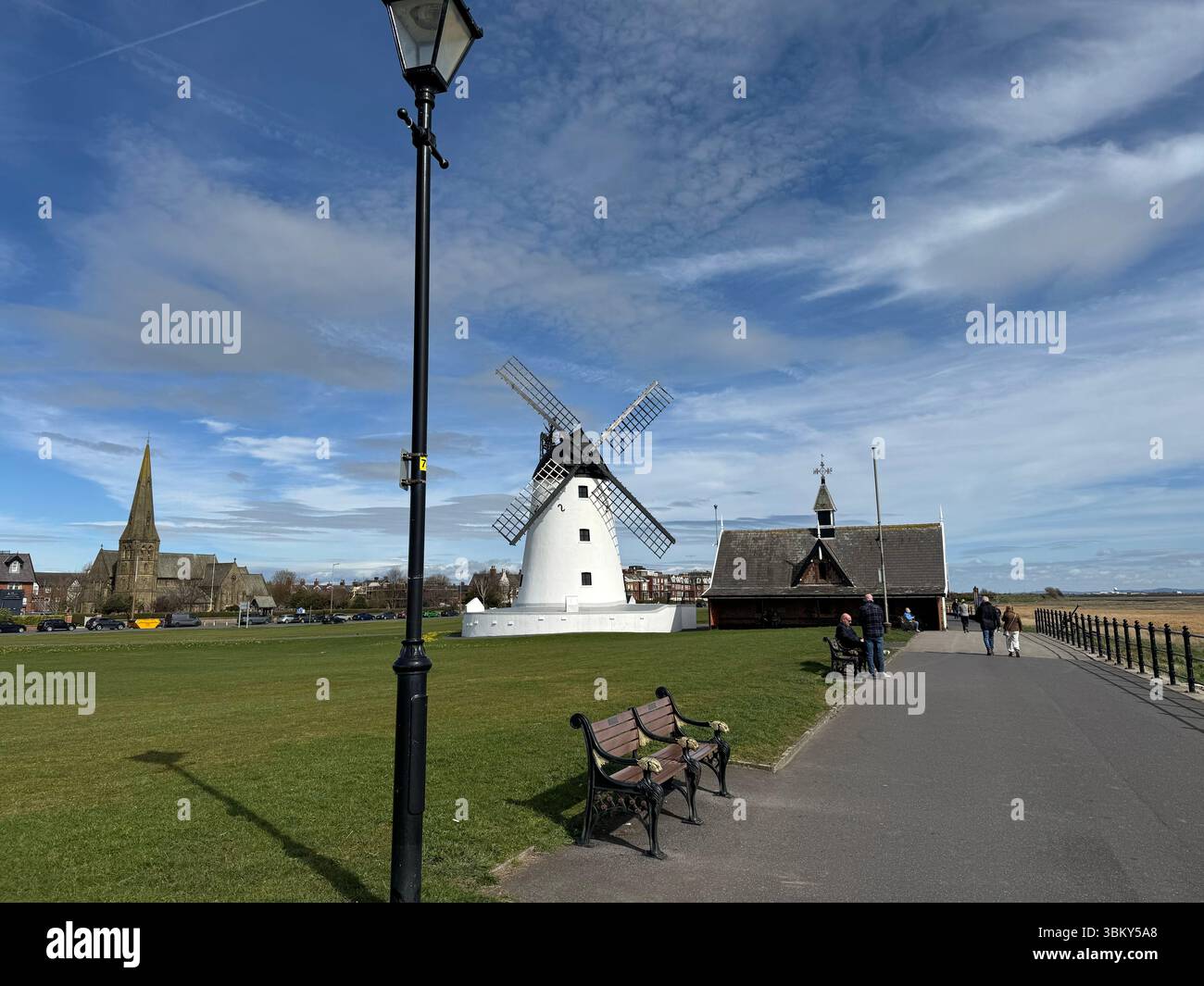 Lytham Windmill, Lytham St Annes, Fylde dans le Lancashire, Angleterre, Royaume-Uni Banque D'Images