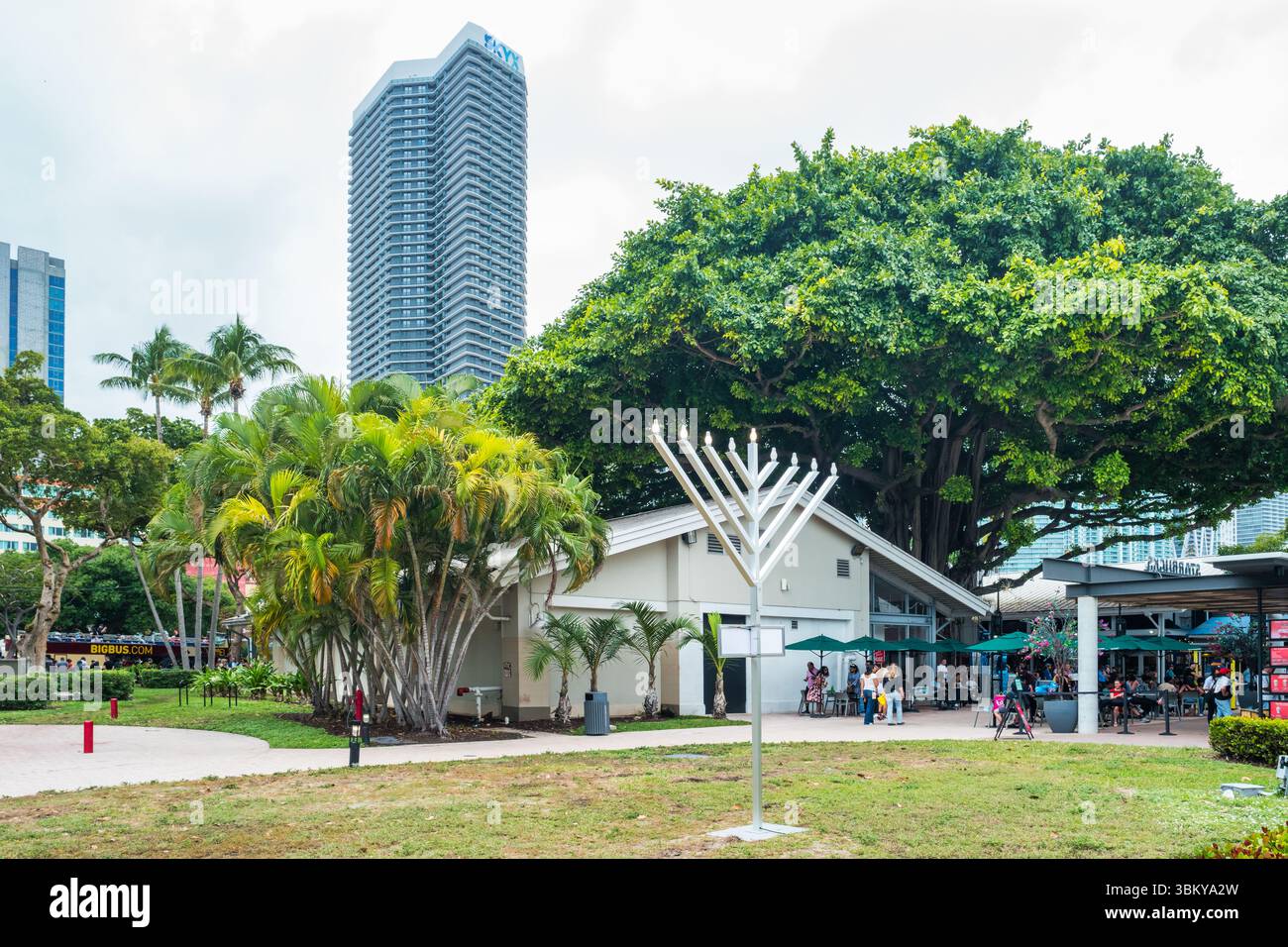Bayside Marketplace à Miami, Floride, USA Banque D'Images